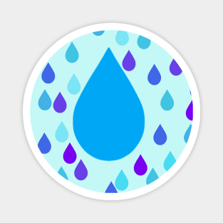 blue water drop pattern christmas background Magnet